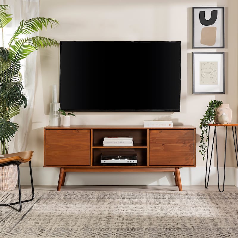 Middlebrook 58-inch Mid-Century Solid Wood TV Stand
