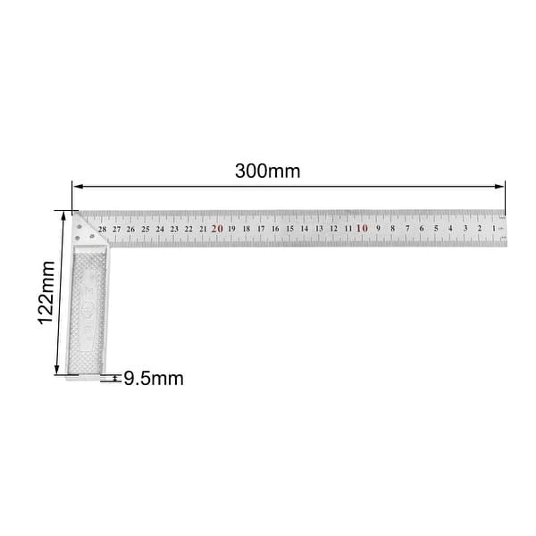 Right Angle Ruler 300mm L Shape Carpenter Square Dual Side Scale Layout ...