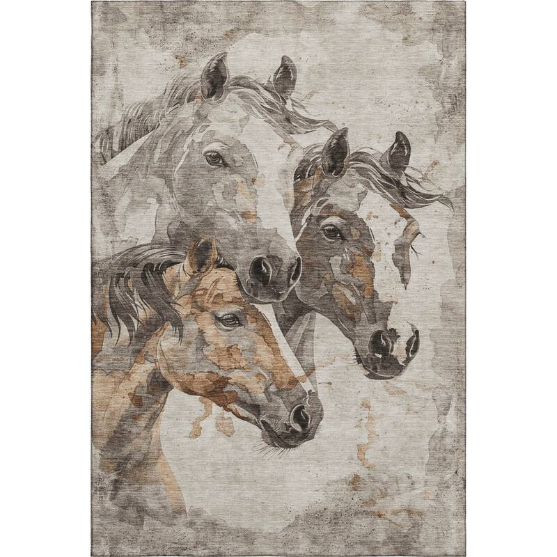 Premium Washable Super Soft Majestic Horses Mayfield Rug