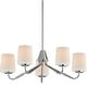 preview thumbnail 1 of 9, Maxim 12696WT Durham 5 Light 26" Wide Chandelier Polished Chrome
