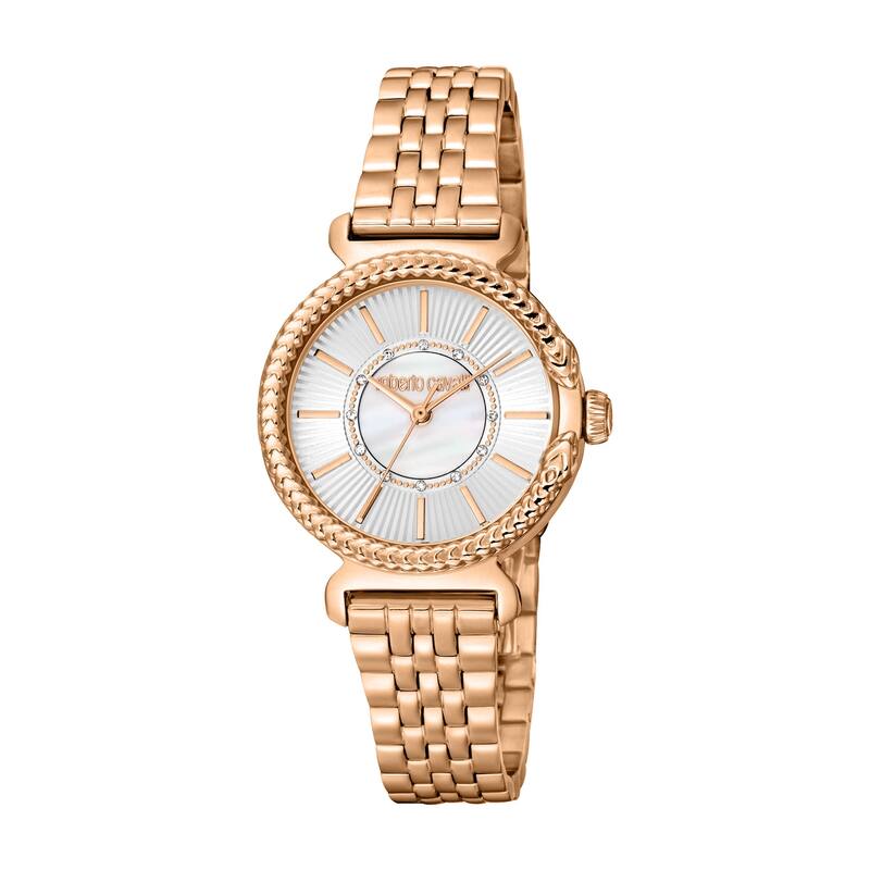 Roberto Cavalli Women RC5L061M0075 Quartz Watch - Rose-Tone