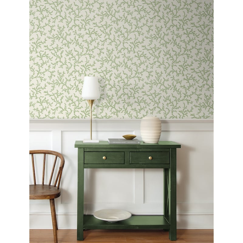 Seabrook Designs Corail Nonwoven Unpasted Wallpaper