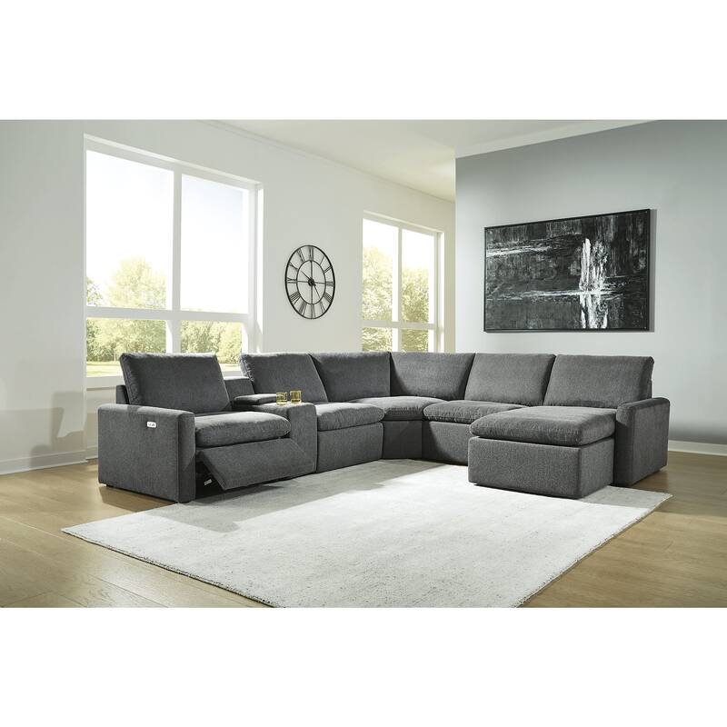 Signature Design by Ashley Hartsdale 6-Piece Power Reclining Sectional - Grey