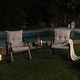preview thumbnail 7 of 14, COSIEST 3-piece Outdoor Rocking Chair Chat Set with Side Table