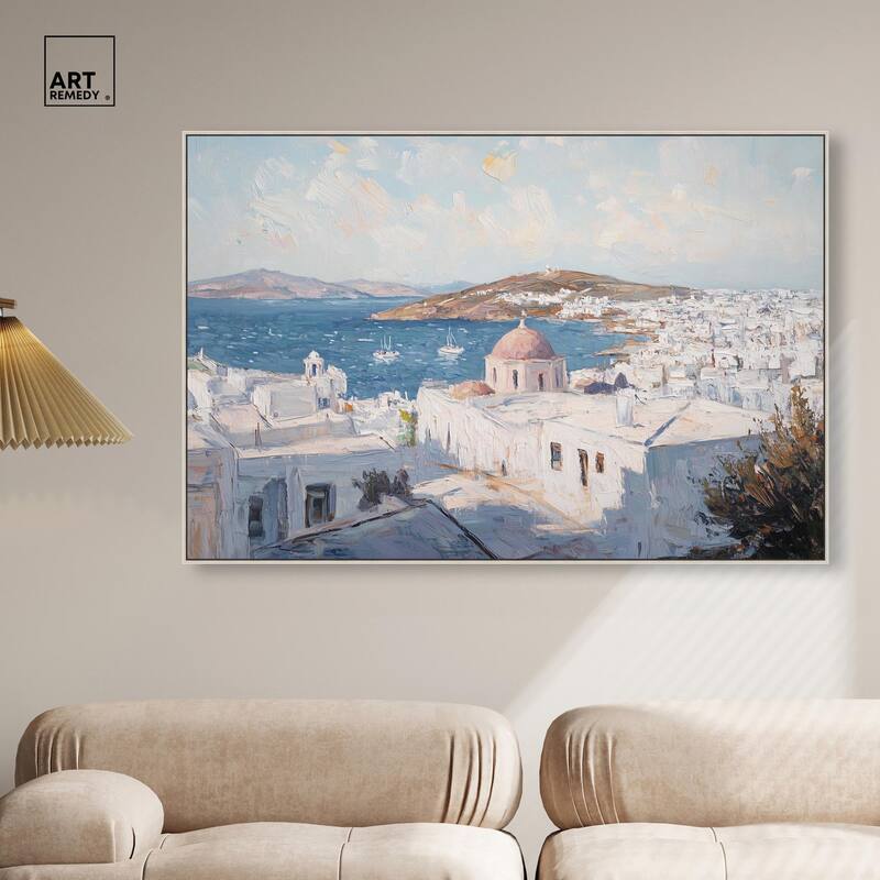 Early Morning Greece Canvas by Art Remedy