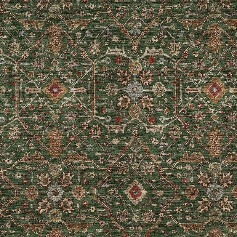 HomeRoots Floral Transitional Rectangle Outdoor Rug