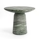 preview thumbnail 19 of 29, Studio London Faux Travertine Bistro Table Maddox Concrete Patio Table - 35.4"W x 35.4"D x 29.5"H
