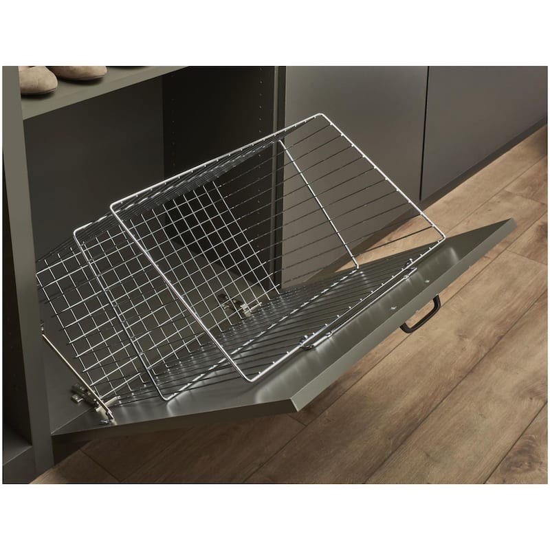 Rev-A-Shelf Sidelines 21 Inch Tilt Out Wire Hamper Basket