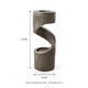 preview thumbnail 8 of 34, 32-Inch Modern Polyresin LED Spiral Outdoor Fountain With Small Planter by Glitzhome