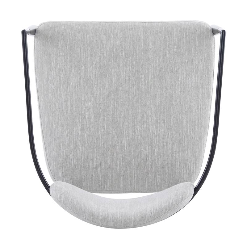 Roomfitters Mid-Century Modern Upholstered Accent Armchair with Metal Frame