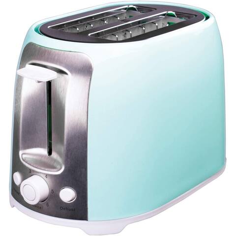 Brentwood TS-292BL Cool Touch Blue 2-Slice Extra Wide Slot Toaster