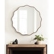 preview thumbnail 18 of 55, Kate and Laurel Viona Round Scalloped Mirror