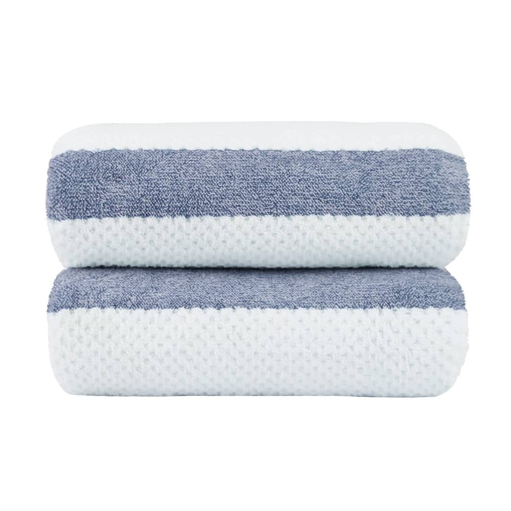 Waffle Stripe Bath Towels 30" x 60"
