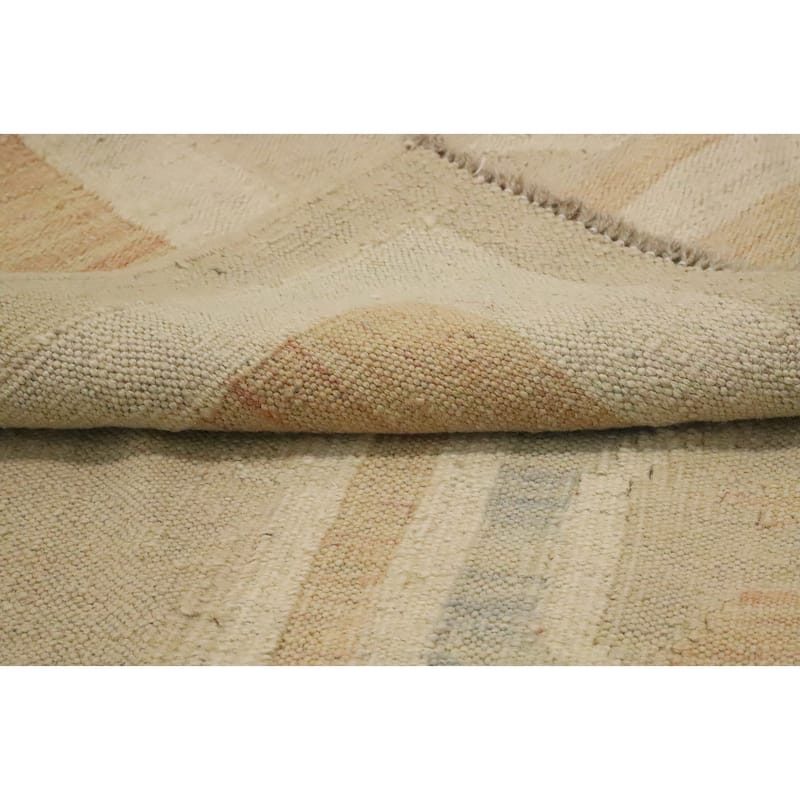 Hand Woven Oriental 100% Wool Carpet Southwestern Tribal Brown Kilim Area Rug - 5' 8'' X 4' 3''