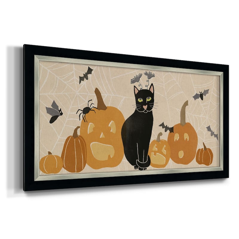 Pumpkin Patch Cats Collection D Premium Framed Canvas- Ready to Hang