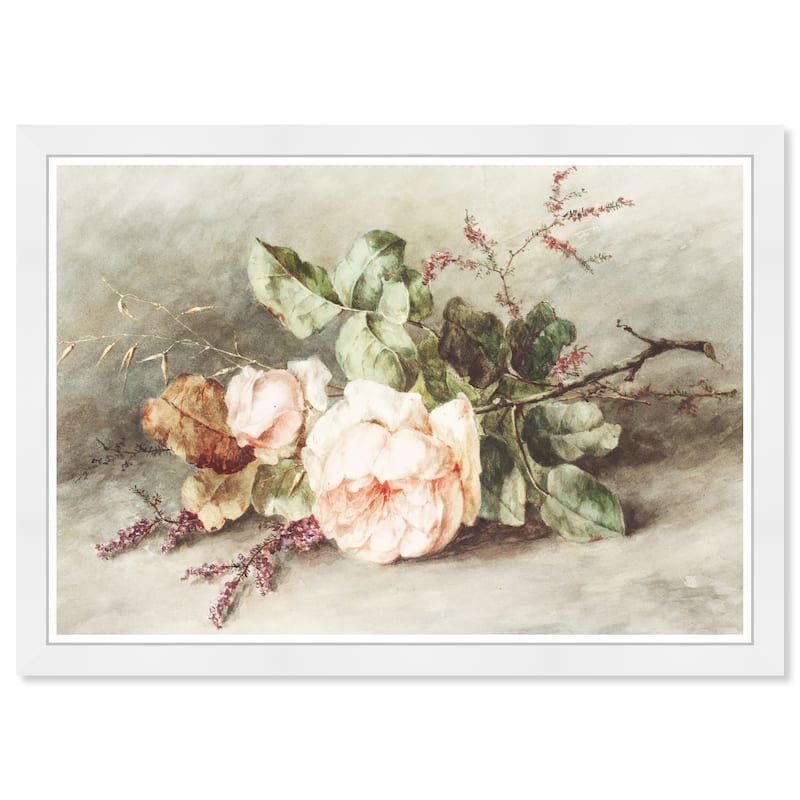 Wynwood Studio Prints Floral and Botanical Soft Bouquet Green and Traditional Wall Art Canvas Print