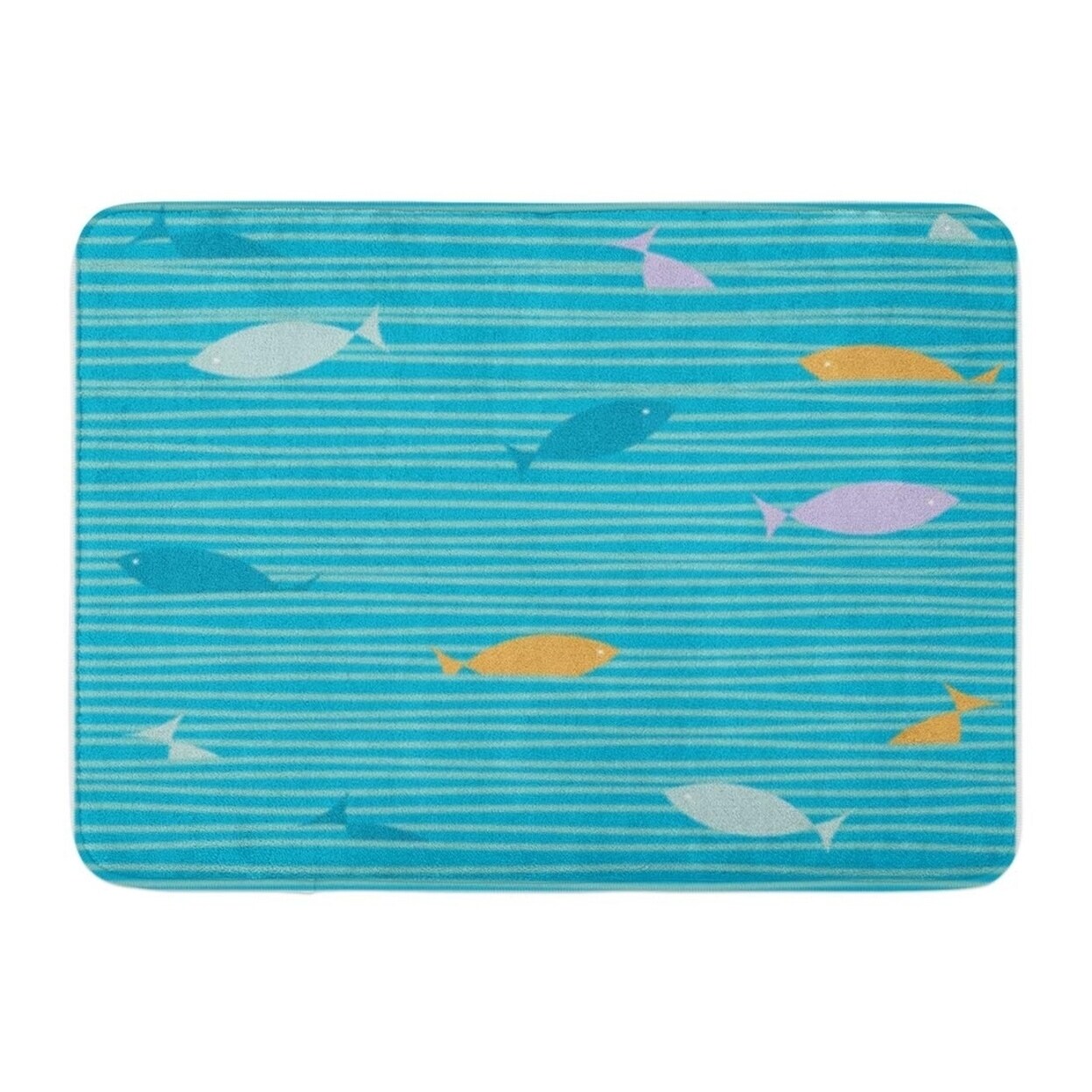 bright bath mat