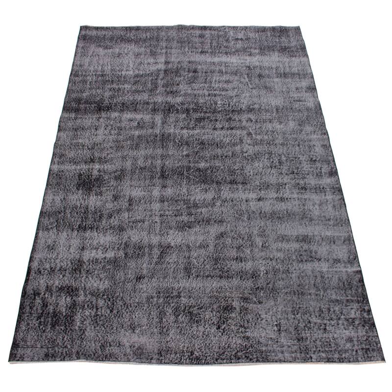 ECARPETGALLERY Hand-knotted Color Transition Black Wool Rug - 6'10 x 10'4