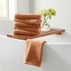 preview thumbnail 100 of 174, Linery & Co. Luxury Cotton Textured Bath Towel. Hand Towel (Pack of 6) - Clay