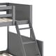 preview thumbnail 38 of 68, Convertible Solid Wood Bunk Bed Frame for Kids with Ladder, No Box Spring Needed