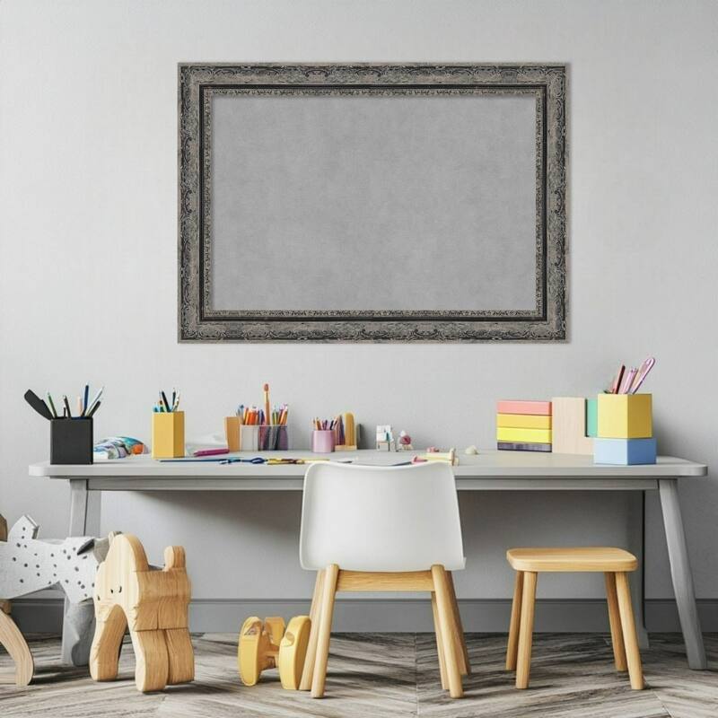 Amanti Art Filigree Gloss Black Framed