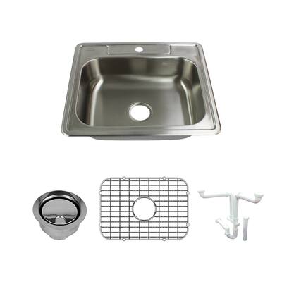 Transolid K-STSB25226-1 Select 25" Drop In Single Basin Stainless
