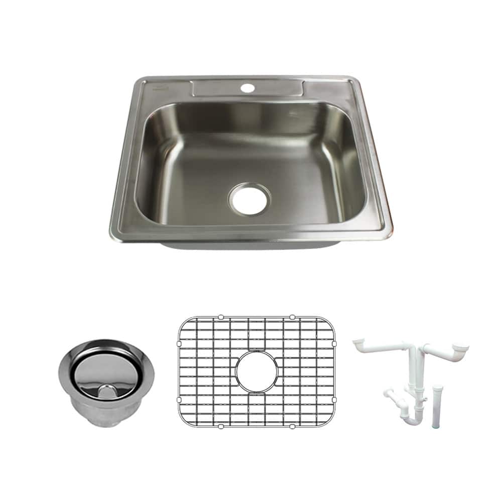 Transolid K-STSB25226-1 Select 25" Drop In Single Basin Stainless