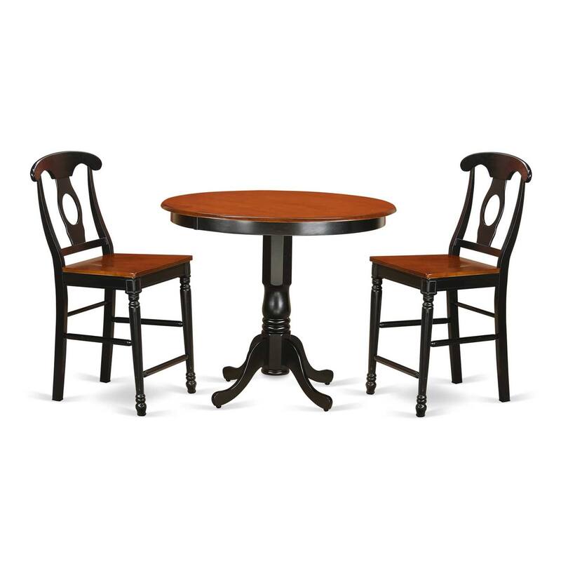 Asian Allure Dining Table Set - Kitchen Table & Bar Stool Set