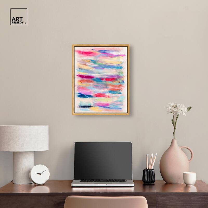 Color Bands Canvas by Art Remedy