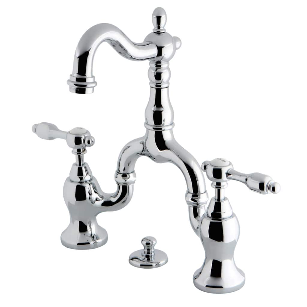 Kingston Brass Tudor Mini-Widespread Bathroom Faucet - Includes Metal