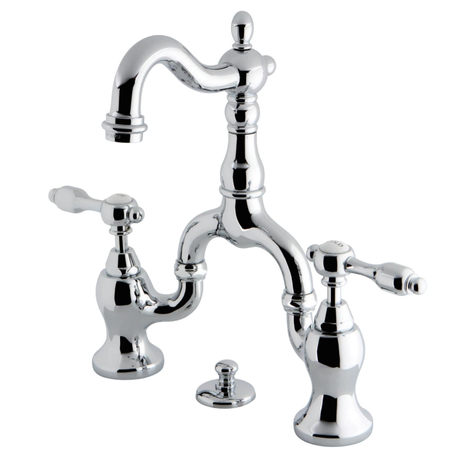 Kingston Brass Tudor Mini-Widespread Bathroom Faucet - Includes Metal