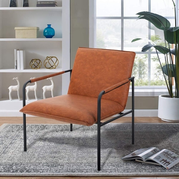 Leather low 2025 chair