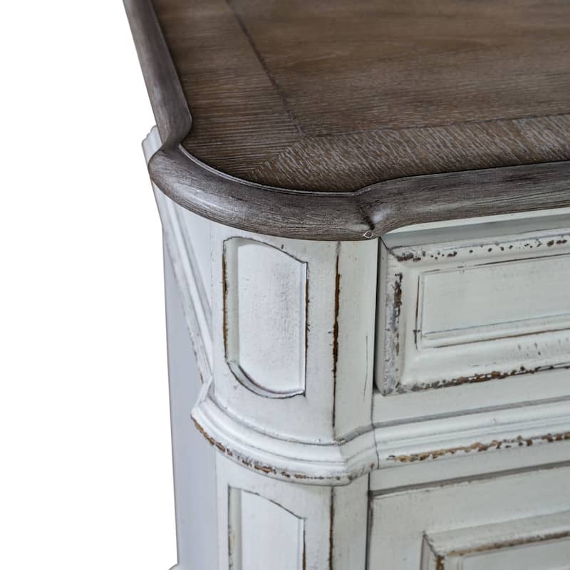Magnolia Manor Mirrored Entertainment TV Stand - 2 Finishes