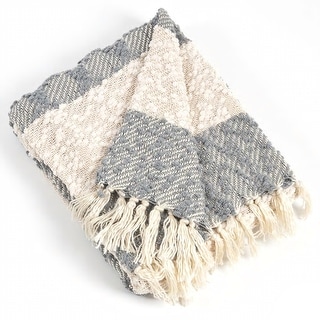 Nubby Design Striped Throw Blanket 