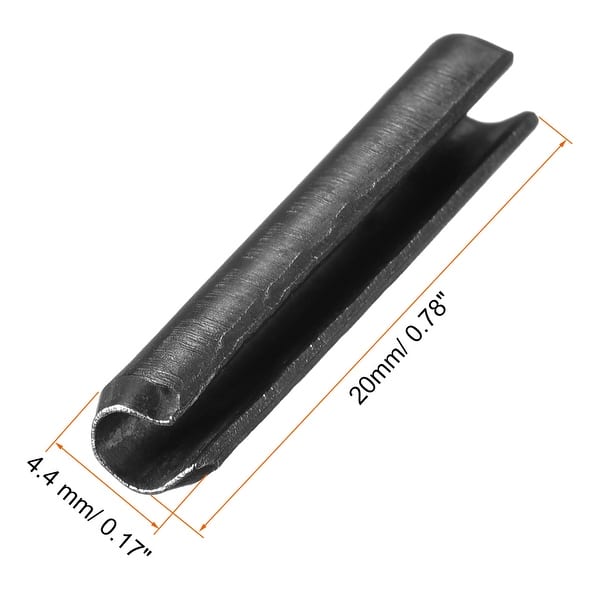 4.4x20mm Dowel Pin Carbon Steel Split Spring Roll Shelf Support Pin 20 ...