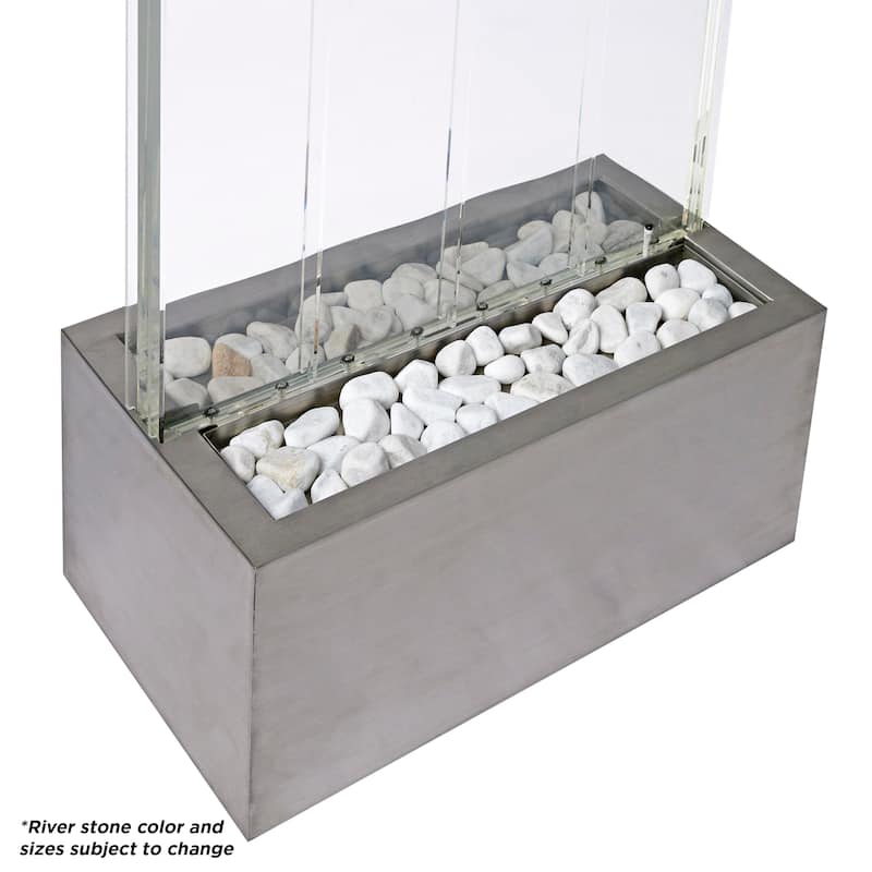 Alpine Corporation 72" Bubble Wall Fountain with Color Changing LED Lights and Remote