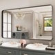 preview thumbnail 46 of 141, Apmir Metal Frame Tempered Glass Bathroom Vanity Mirror for Wall, Cloakroom, Bedroom