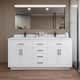 Option White / Giotto Quartz Top / Matte Black Hardware