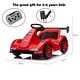 preview thumbnail 19 of 39, Ride-On 12V Go-Kart for Kids with Built-in Music and Safety Belt, Ideal Holiday Present Red