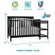 preview thumbnail 3 of 6, Dream On Me Chloe 5 in 1 Convertible Crib with Changer