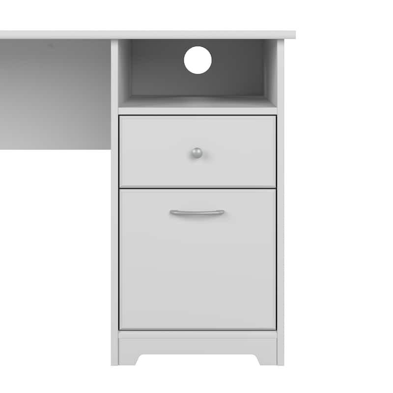 Cabot 60W L Shaped Computer Desk with Storage by Bush Furniture