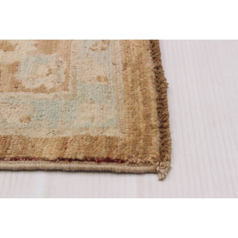 ECARPETGALLERY Hand-knotted Peshawar Oushak Brown Wool Rug - 5'11 x 8'9