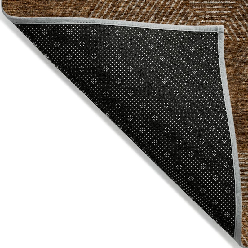 HomeRoots Geometric Transitional Rectangle Outdoor Rug