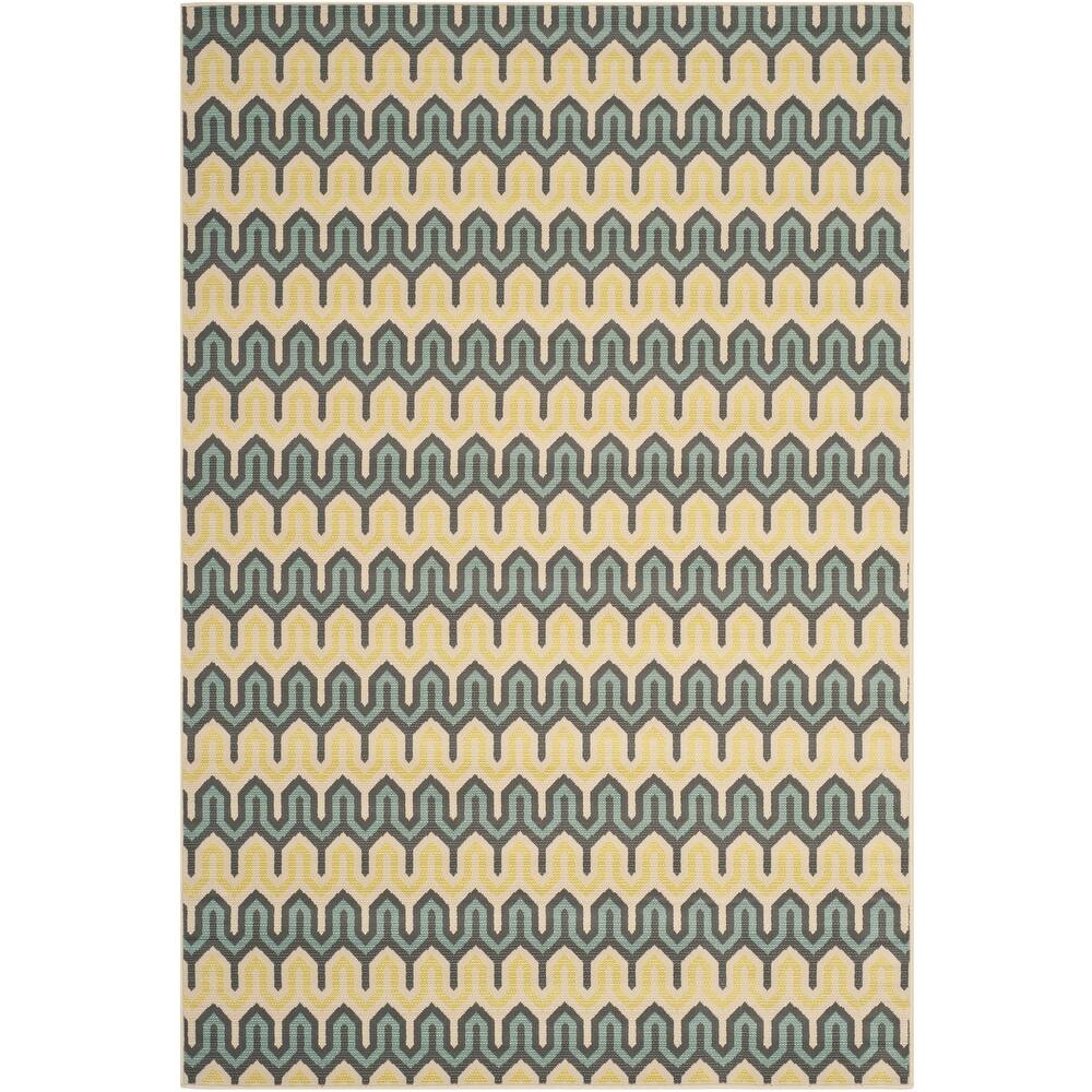 SAFAVIEH Hampton Derwen Modern Indoor/ Outdoor Waterproof Patio Backyard