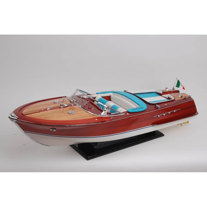 Super Riva Painted Large Speedboat Model - Multi-Color