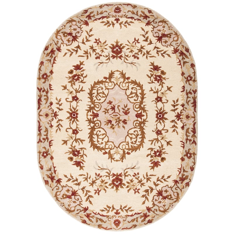 SAFAVIEH Handmade Classic Nediljka Traditional Oriental Wool Rug - 4'6" x 6'6" Oval - Assorted