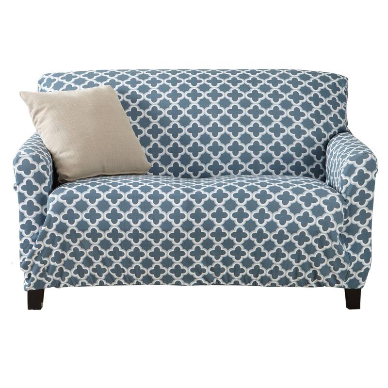 Premium Stretch Printed Loveseat Slipcover - Love Seat