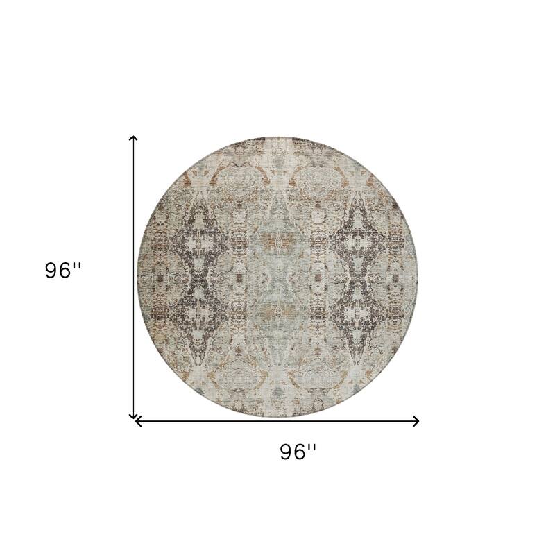 HomeRoots Floral Transitional Rectangle Outdoor Rug
