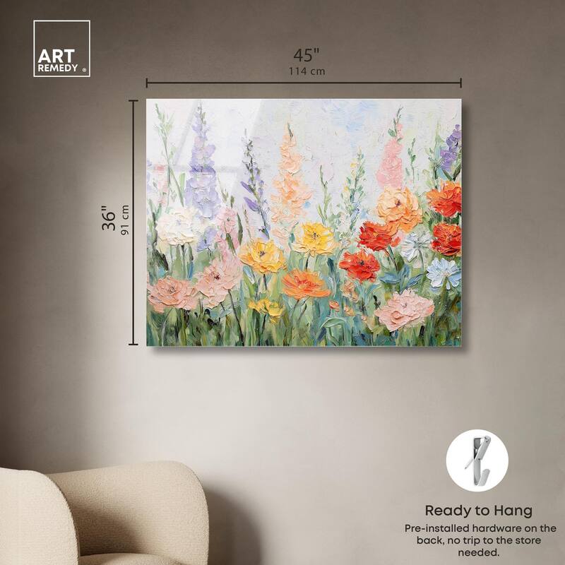 Summer Abundance I Acrylic by Art Remedy, Ready to Hang