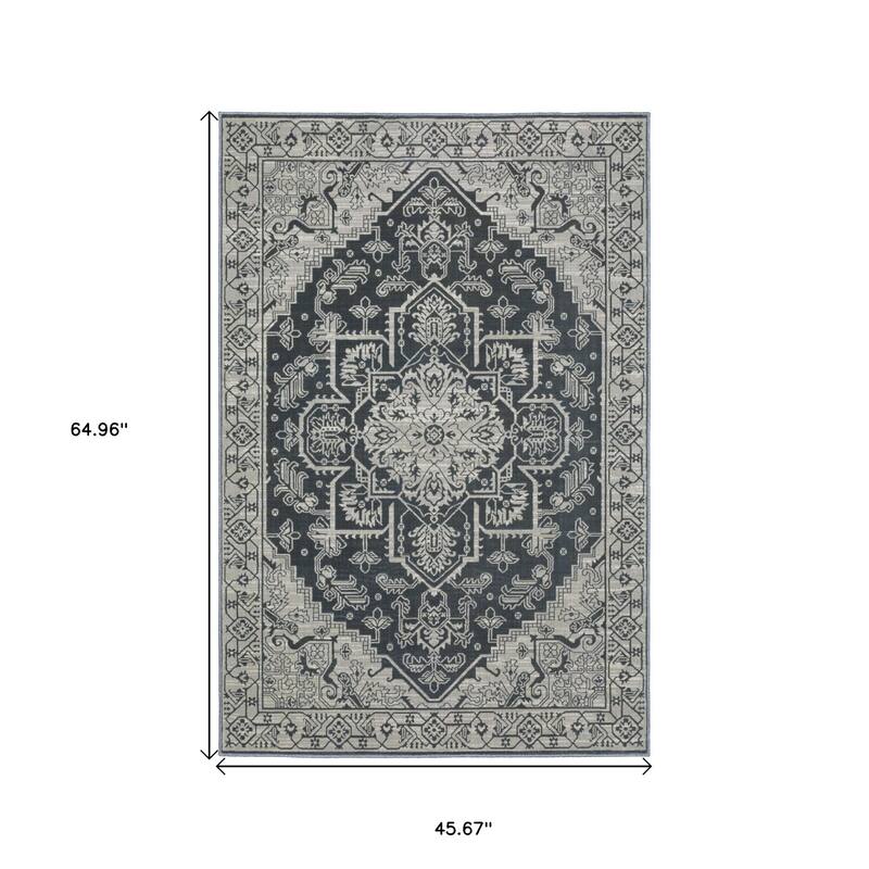 HomeRootsMedallion Traditional Runner Area Rug